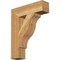 Ekena Millwork Funston Block Rough Sawn Bracket, Western Red Cedar, 4"W x 16"D x 20"H BKT04X16X20FST05RWR - alternate 1